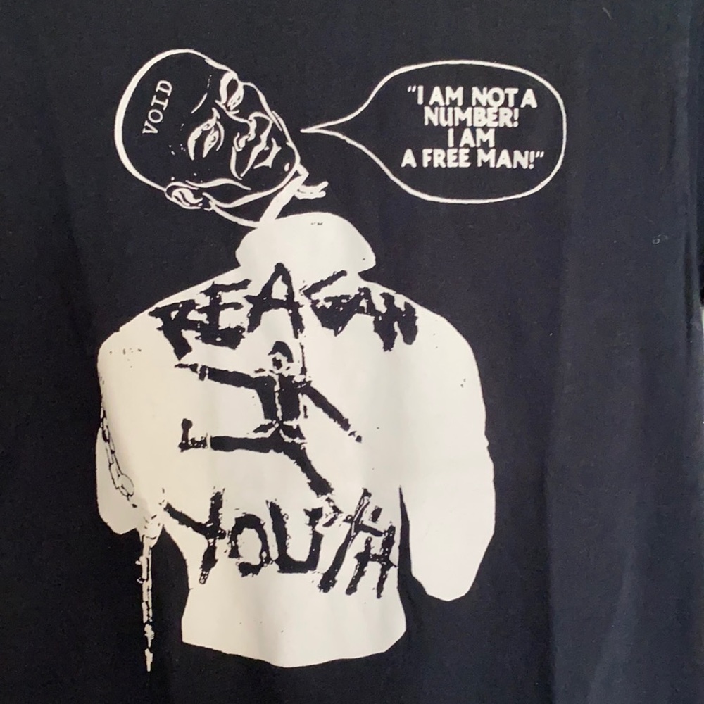 Regan Youth (band) shirt.